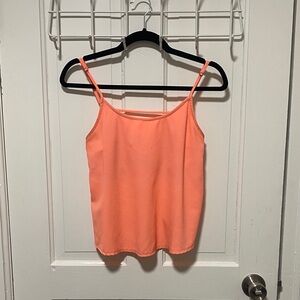 Coral Spaghetti Strap Top with detailed back
